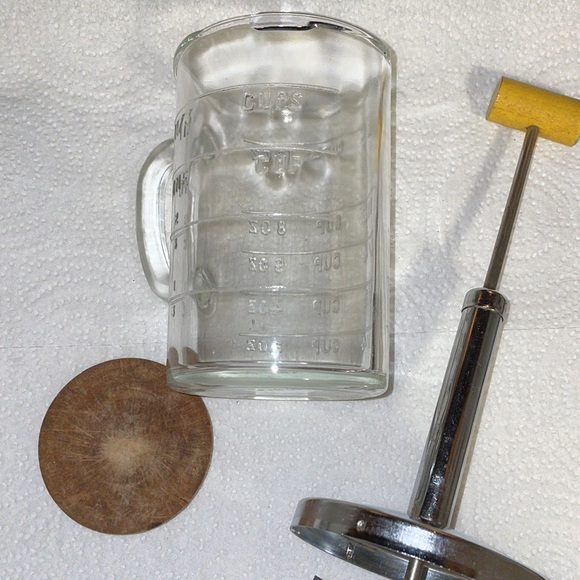 Vintage Pamco Food Nut Chopper Glass Handled Measuring Cup 1 1/2 Cup 12 Ounces - Picture 10 of 10